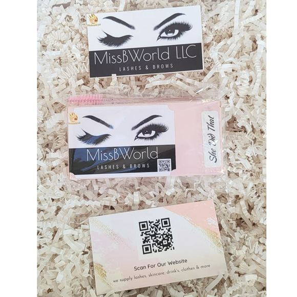 She Did That-New Fluffy 100% 3D Real Mink 12-15mm Mix Length Eyelashe Strips - Picture 2 of 3